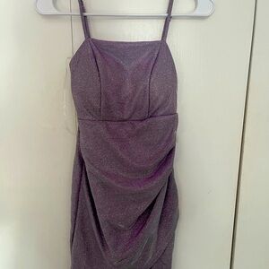 Purple formal short dress